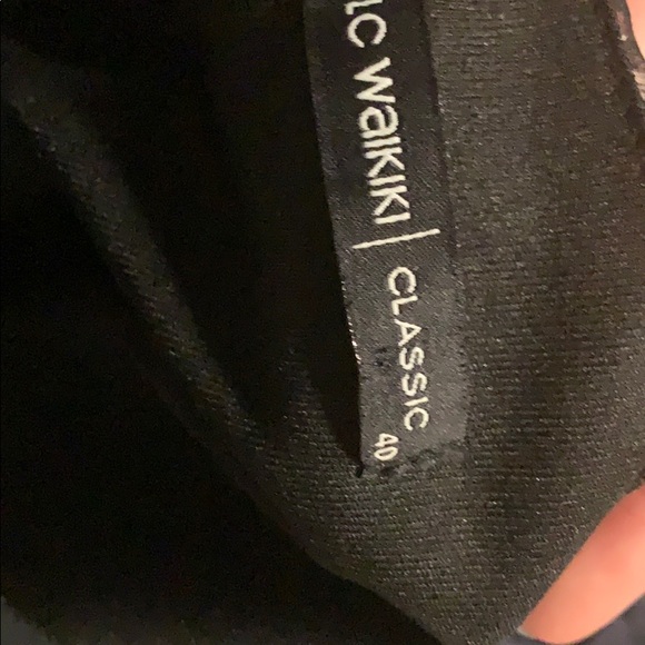 Lined Navy Floral Dress with Ruffles - Picture 5 of 6